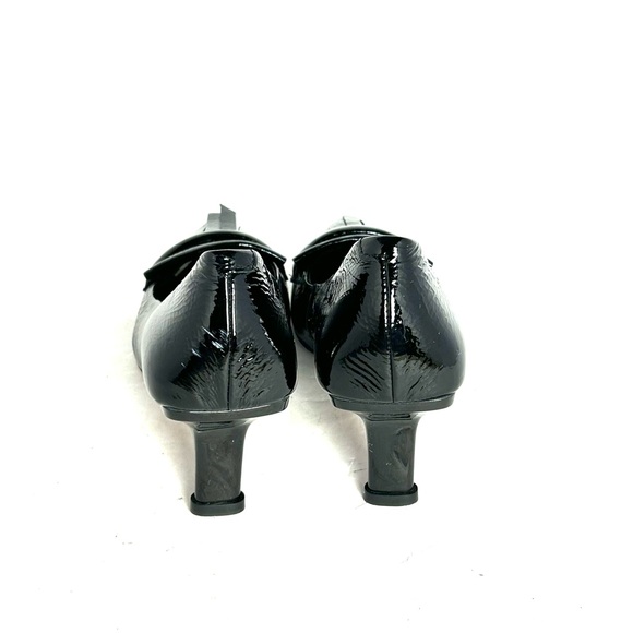 Anthropologie Vicenza Kilty Pointed-toe Patent Leather Heels Pumps Shoes Size 9 - Picture 4 of 12